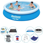 Bestway Fast Set Rond 366x76 Cm - Deluxe Zwembad Set - Blauw