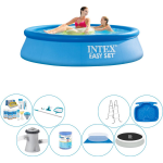 Intex Deluxe Zwembad Deal - Easy Set Rond 244x61 Cm - Blauw