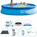 Intex Slimme Zwembad Deal - Easy Set Rond 396x84 Cm - Blauw