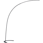 TRIO Vloerlamp Shanghai 210 Cm Led Staal/acryl 4 Kg - Zwart