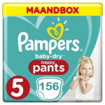 Pampers Baby Dry Pants Maat 5 - 156 Luierbroekjes Maandbox