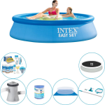 Intex Easy Set Rond 244x61 Cm - Zwembad Combinatie Deal - Blauw