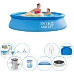 Intex Easy Set Rond 244x61 Cm - Deluxe Zwembad Deal - Blauw