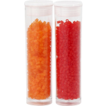 Creotime Rocailles 1,7 mm transparant oranje/transparant rood