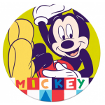Disney strandhanddoek Mickey Mouse 120 cm polyester - Amarillo