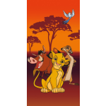 Disney strandlaken Lion King 70 x 140 cm katoen bruin/ - Oranje
