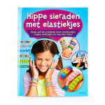 hobbyboek Hippe sieraden met elastiekjes 22 x 17 cm (NL)