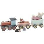 Kid&apos;s Concept houten trein met dieren Edvin 46 cm 12 delig