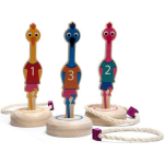 BS Toys ringwerpen Vogels 22 x 5 cm hout 6 delig