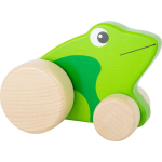 Small Foot houten duwkikker 10 cm - Groen