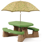 Step2 picknicktafel Playful Picnic met parasol 183 cm - Groen