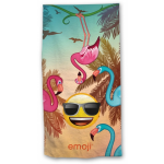 Emoji badlaken Flamingo&apos;s 140 x 70 cm