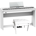 Roland FP-60-WH digitale piano wit + onderstel + pedaal-unit + pianobank wit