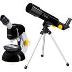 National Geographic telescoop en microscoopset/geel - Zwart