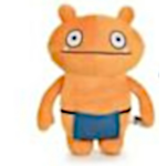 Play by Play knuffel Ugly Dolls junior 28 cm polyester - Oranje