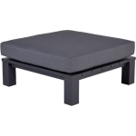 Garden Impressions Cube lounge tafel 100x100xH30 cm carbon black reflex black - Zwart