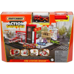 Mattel Matchbox brandweerkazerne Matchbox schaal 1:75 staal - Rood
