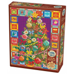 Cobble Hill legpuzzel Christmas Tree Quilt karton 275 stukjes