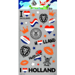 Funny Products stickers Holland 20 x 10 cm 28 stuks - Grijs