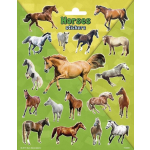 Funny Products stickers Large Horses 20 x 15 cm 18 stuks - Groen