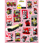 Funny Products stickers Minions 20 x 15 cm papier rood 28 stuks