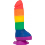 Addiction - Justin Rainbow Siliconen Dildo - 20 cm