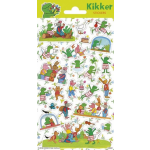 Top1Toys Funny Products stickervel Kikker & Vriendjes junior papier 25 stuks