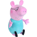 Simba knuffel Peppa Pig Papa junior 37 cm pluche/aqua - Roze