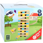 Small Foot Legler wiebeltoren XXL junior 70 100 cm hout 61 delig