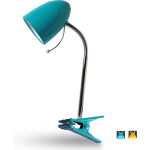 Aigostar Led Klemlamp - E27 - Turqoise- Excl. Lampje - Blauw