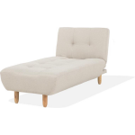 Beliani Alsten Chaise Longue Polyester 75 X 180 Cm - Beige