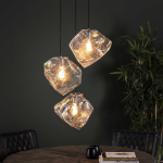 Livin24 Design Hanglamp Toro Glas 3-lichts