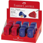 Faber Castell Puntenslijper Faber-castell ""Sleeve"" Mini Enkel Rood/blauw - Blanco