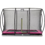 EXIT Toys Silhouette Verlaagde Trampoline Met Veiligheidsnet Rechthoekig - 214 X 305 Cm - - Roze