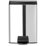 Brabantia Silent Pedaalemmer 10 L - Matt Steel Fingerprint Proof - Grijs