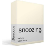 Snoozing Badstof Hoeslaken - 80% Katoen - 20% Polyester - 1-persoons (90x200/220 Of 100x200 Cm) - Ivoor - Wit