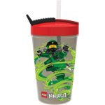 Lego drinkbeker met rietje Ninjago/rood - Groen