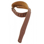 Levys Leathers M26GF-BRN gevoerd lederen gitaarband, bruin