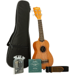 Kala KA-15-S-BNDL Satin Mahogany Soprano Ukulele Starter Kit sopraan ukelele set
