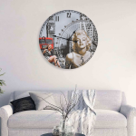 Vidaxl Wandklok Vintage Stijl 60 Cm Marilyn Monroe