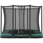 Trampoline - Berg Ultim Favorit Inground (Incl. Veiligheidsnet) - 190 X 280 Cm - - Groen