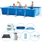 Intex Zwembad Set - Frame Pool Rechthoekig 450x220x84 Cm - Blauw