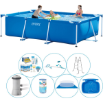 Intex Frame Pool Rechthoekig 300x200x75 Cm - 8-delig - Alles In 1 Zwembad Pakket - Blauw