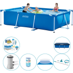 Intex Frame Pool Rechthoekig 300x200x75 Cm - Zwembad Combi Deal - Blauw