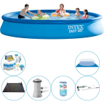 Intex Zwembad Plus Accessoires - 7-delig - Easy Set Rond 457x84 Cm - Blauw