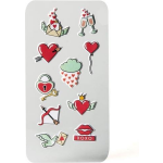 Celly 3d-stickers Elektronica Hearts 10 Stuks