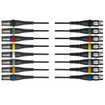 Yellow Cable OC14 Multikabel, XLR female- XLR male, 8-weg, 5 meter