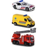 Majorette speelgoedvoertuigen S.O.S. Rescue Nederland 3 delig - Rood