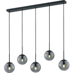 BES LED Led Hanglamp - Trion Balina - E14 Fitting - 5-lichts - Rechthoek - Mat - Aluminium - Grijs