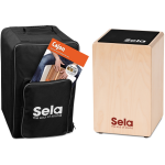 Sela SE 119 DE Primera Natural Cajon Set + tas, pad, Duitstalig boek